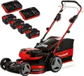 Produktbild: Einhell Akkurasenmäher GP-CM 36/47 S HW Li (4x4,0Ah), 47 cm Schnittbreite, (Set), mit Radantrieb, 4 Akkus und Ladegerät