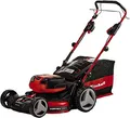 Produktbild: Einhell Akku-Rasenmäher GP-cm 36/47 S HW Li Kit Power X-Change (36 V, 47 cm Schnittbreite, bis 700 m², Brushless, Radantrieb, 75 L Fangkorb, inkl. 4X 4,0 Ah + 2X Twincharger)