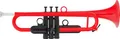 Produktbild: Classic Cantabile MardiBrass ABS Kunststoff Trompete - Blasinstrument - Perinet-Ventile - 450g leicht - Inkl. 2 Mundstücke, Gigbag & Ersatzventilen - Rot - Musikinstrument für Kinder und Erwachsene