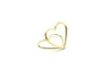 Produktbild: partydeco Tischkartenhalter, Metall, Tischkartenhalter Herz 2,5cm Metall gold, 10 Stück