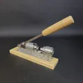 Produktbild: Rosenstein & Söhne Retro Design Nussknacker Holz und verchromtem Stahl RARITÄT