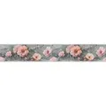 Produktbild: A.S. Création Selbstklebende Bordüre mit Blumen in Grau Rosa 5 m x 0,10 m