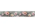 Produktbild: Bordüre selbstklebend 78607-1 Blumen rosa grau 5 m x 10 cm