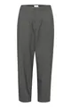 Produktbild: KAFFE Damen Trousers Cropped Length Tapered Legs High-Waisted Regular Waist, Dark Grey Melange, 42