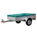 Produktbild: STEMA Anhänger-Flachplane, für Kasteninnenmaß 154x108 cm, Kunststoff (PVC) - gruen