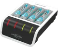 Produktbild: ANS 1001-0092-01 - USB Schnellladegerät, NiMh, 4 slot + 4× AA 2,1 Ah