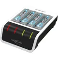 Produktbild: ANSMANN Comfort Smart + 4× AA 2100mAh Ladegerät weiß/ schwarz