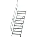 Produktbild: MUNK Aluminium-Treppe Stufen 45° 10 Stufen