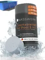 Produktbild: Nasswerk® Chlortabletten Multitabs 5-in-1 für Pool & Whirlpool – Chlorpflege komplett, Langsam lösliche 5-in-1 Tabs für kristallklares Poolwasser 1 kg