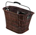 Produktbild: Prophete Fahrradkorb City Rattan-Optik, inkl. E-BIKE Halter, für Lenkerbefestigung, Farbe: braun