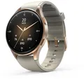 Produktbild: HAMA Smartwatch 8900, GPS, AMOLED 1,3 Zoll, Telefonfunktion, Alexa, Gold/Beige