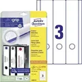 Produktbild: AVERY Zweckform ultragrip Ordneretiketten Selbstklebend L6059-25 S DIN A4 Weiß 5,9 x 29,7 cm 30 Blatt à 4 Etiketten