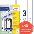 Produktbild: Ordnerrücken Etiketten AVERY L6059-25 90 Stück 59x297mm selbstklebend