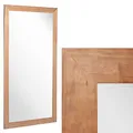 Produktbild: LEBENSwohnART Wandspiegel Natural ca. 180x100cm Ganzkörperspiegel Holzspiegel Spiegel Madeira