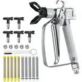 Produktbild: VEVOR Airless Farbspritzpistole, 3600 PSI Hochdruck Airless Farbspritzpistole mit 5 Düsen, 211, 315, 417, 517, 623, Airless Farbspritzpistolen Set mit Filtern & Reinigungsnadel & Bürste