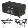 Produktbild: BEEWAY Gartenmöbel Abdeckung Wasserdicht V2.0 125x63x73cm, Schutzhülle Abdeckplane für Gartentische Terrassenmöbel Möbelsets - 420D Oxford Gewebe, Anti-UV, Winterfest