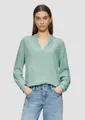 Produktbild: QS Langarmbluse Bluse Viskosebluse mit Smok-Detail an der Schuler