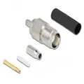 Produktbild: Delock TNC Buchse zum Crimpen RG-174 / RG-316 mit passendem Schrumpfschlauch