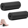 Produktbild: Faszienrolle Klein 15cm 2er Set Selbstmassage Fitnessrolle Schwarz für Yoga R...