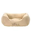 Produktbild: Dehner Lieblinge Hundebett und Katzenbett Sammy, ca. 47 x 37 x 17 cm, Polyester, beige