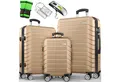 Produktbild: tillvex Sandfilteranlage tillvex® Reisekoffer Set Koffer Hartschale Trolley Kofferset Tasche (TSA Schloss Rollkoffer S-M-L-XL, 3 St), Reisekoffer Set 3-TLG. + Gepäckwaage, 6X Gurte & 3X Anhänger Kofferset