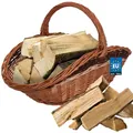 Produktbild: KOTARBAU® Weidenkorb für Kaminholz Holzkorb für Kaminholz Weide mit Henkel...