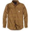 Produktbild: Carhartt MIDWEIGHT FLANNEL L/S PLAID SHIRT 105432 - oak brown - S