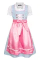 Produktbild: Ramona Lippert® Kinderdirndl Mia - Dirndl blau rosa mit Bluse - Traditionelles Dirndl für Mädchen - Gr. 110/116-158/164 (DE/NL/SE/PL, Numerisch, 134, 140, Regular, blau)