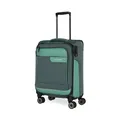 Produktbild: Travelite 4-Rad Koffer Handgepäck Weichschale aus recyceltem Material, erfüllt IATA Norm, Gepäck Serie VIIA: Trolley mit Aufsteckfunktion + Kantenschutz, 55 cm, 34 Liter