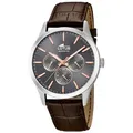Produktbild: Lotus Herrenuhr 18576/2 Armbanduhr Lederarmband braun - Braun/Grau