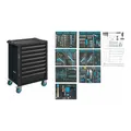 Produktbild: HAZET Werkstattwagen Assistent 179N-8-RAL7021/300 Schubladen flach: 7 x 77 x 522 x 398 mm Schubladen hoch: 1 x 162 x 522 x 398 mm Anzahl Werkzeuge: 300