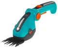 Produktbild: Gardena Akku-Grasschere ComfortCut Li: Rasenkantenschere mit 8 cm Schnittbreite, abwinkelbarer Komforthandgriff mit LED-Anzeige, Messerwechsel ohne Werkzeug (9887-20)