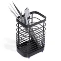 Produktbild: Toski Besteckkorb Edelstahl, Küchenutensilienhalter Metall, Rostfrei, Besteckkorb Klein zum Organisieren von Schubladen und Arbeitsplatten für alle Küchen L10 x B7.5 x H15 cm, Schwarz