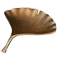 Produktbild: riess-ambiente.de Dekorative Schale Ginkgo 42cm Gold Handmade Metall