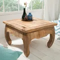 Produktbild: Massiver Couchtisch OPIUM ANTIQUE 60cm natur Mangoholz Beistelltisch