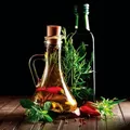 Produktbild: EUROART Glasbild 20 x cm Oil and Vinegar I Glas Bunt