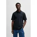Produktbild: BOSS ORANGE Poloshirt Pe Interlock aus Baumwoll-Piqué mit Logo-Print Regular blau M (48)