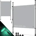 Produktbild: Klemmmarkise Senkrechtmarkise Außen Ausziehbar & Blickdicht Vertikalmarkise Mit Handkurbel Ohne Bohren Balkon-sichtschutz & Windschutz Grau / 100 X 310 Cm - Kesser
