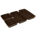 Produktbild: LURCH Flexiform FlexiBlech Silikon braun 2x Quadrat 11x11cm, 2x Rechteck 24x11cm