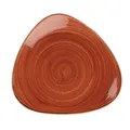 Produktbild: Churchill STONECAST Triangle Plate Spiced Orange Platte Porzellan 19,2 cm rot
