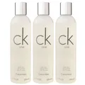 Produktbild: Calvin Klein CK One 3 x 250 ml Body Wash Bodywash Showergel Duschgel Set