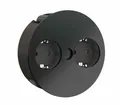 Produktbild: BACHMANN TWIST Steckdosenelement, schwarz matt, 2-fach,