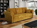Produktbild: MIRJAN24 Schlafsofa Olimpia Cord, mit Schlaffunktion und Bettkasten, Freistehendes Sofa, 3 Sitzer, Kissen Set