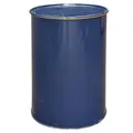 Produktbild: plasteo® 200 Liter Metallfass Tonne mit Deckel Stahlfass Ölfass Feuertonne Behälter Tonne Blechfass Stehtisch Brenntonne Ghettofass, Blau Grün Türkis Vielseitig einsetzbar (Ohne Spannring)