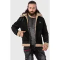 Produktbild: Cipo & Baxx Parka Jacke im Flieger-Look schwarz L (54)