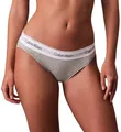 Produktbild: Calvin Klein Damen Slip Bikini Form mit Logobund, Grau (Grey Heather), S