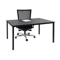 Produktbild: Mendler Schreibtisch Braila, Konferenztisch Bürotisch Seminartisch, 120x80cm MDF - Schwarze Eiche-Optik