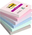 Produktbild: Post-It 7100259204 Klebezettel Quadratisch Blau - Grün - Grau - Pink - Violett 90 Blätter Selbstklebend (654-6SS-SOUL)