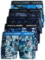 Produktbild: JACK & JONES Herren Unterhosen 5er Set/Pack Sale Männer Marken Boxershorts Weiss schwarz blau grau Shorts Trunks 95% Baumwolle S M L XL XXL (FarbP Mix 8 XL)