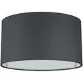 Produktbild: Wogati® Premium Lampenschirm E14/E27 Baumwolle | Schwarz, Ø45cm Höhe 28cm | Für Stehlampe, Hängelampe und Tischlampe